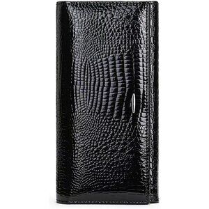 Women's Black Wallet Long Leather Purse Credit Card Ladies Casual Wallet